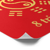 Feng Shui - Bagua Gold Poster (Ecke)