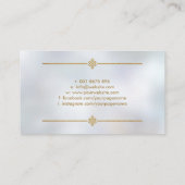 Feng Shui Bagua Luxus Gold und Perle Visitenkarte (Rückseite)