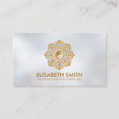 Feng Shui Bagua / Pakua Lotus mandala Visitenkarte (Vorderseite)