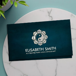 Feng Shui Bagua / Pakua Lotus mandala Visitenkarte