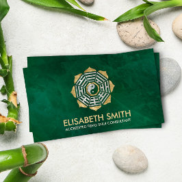 Feng Shui Bagua / Pakua Lotus mandala Visitenkarte