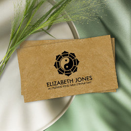 Feng Shui Bagua / Pakua Lotus mandala Visitenkarte