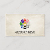 Feng Shui Bagua Pakua Lotus Petals Visitenkarte (Vorderseite)