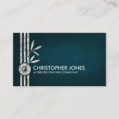 Feng Shui Bagua / Pakua und Lucky Bamboo Visitenkarte (Vorderseite)