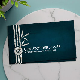 Feng Shui Bagua / Pakua und Lucky Bamboo Visitenkarte