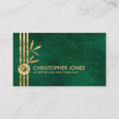 Feng Shui Bagua / Pakua und Lucky Bamboo Visitenkarte (Vorderseite)