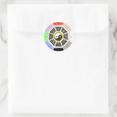 Feng Shui Bagua Runder Aufkleber (Tasche)