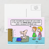 Feng Shui Berater empfiehlt Scheidung. Postkarte (Vorne/Hinten)