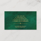 Feng Shui Calligraphy Symbol Lucky Bamboo Visitenkarte (Rückseite)