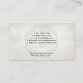 Feng Shui Calligraphy Symbol Lucky Bamboo Visitenkarte (Rückseite)