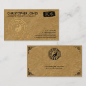 Feng Shui Calligraphy Symbol und Bagua Visitenkarte (Vorne/Hinten)