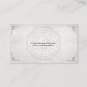 Feng Shui Calligraphy Symbol und Lucky Bamboo Visitenkarte (Rückseite)