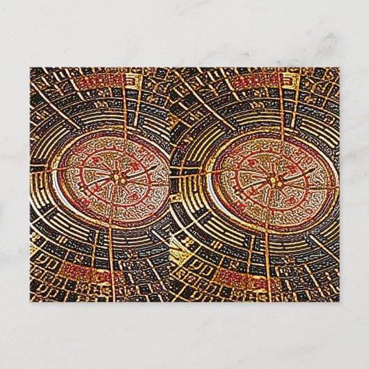 FENG SHUI COMPASS POSTKARTE (Vorderseite)