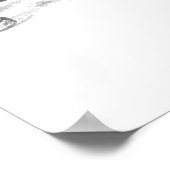 Feng Shui Double Elephant - B&W Poster (Ecke)