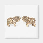 Feng Shui Double Elephant Magnet (Vorne)