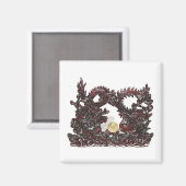 Feng Shui Dragon & Phoenix Magnet (Vorderseite/Rückseite)