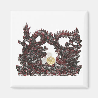 Feng Shui Dragon & Phoenix Magnet