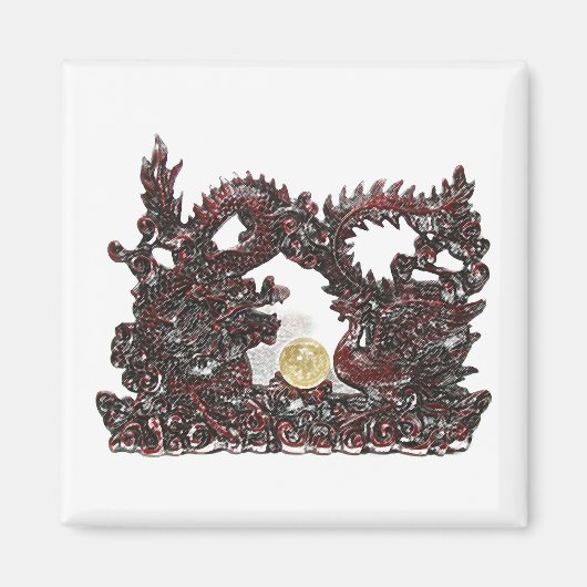 Feng Shui Dragon & Phoenix Magnet (Vorne)