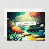 Feng Shui Gesetz der Attraktivität der Abundance A Postkarte (Vorne/Hinten)