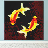 Feng Shui Goldfish Leinwanddruck (Insitu (Holzboden))