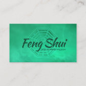 Feng Shui Jade Green Bagua / Pakua Visitenkarte (Vorderseite)