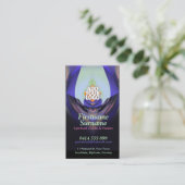 Feng Shui Lily New Age mit Logo Business Cards Visitenkarte (Stehend Vorderseite)