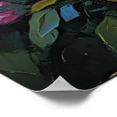 Feng Shui Peony Oil Painting - Überreichlich Blume Poster (Ecke)