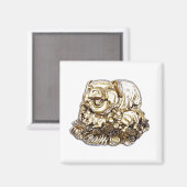 Feng Shui Pig Magnet (Vorderseite/Rückseite)