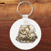 Feng Shui Pig Schlüsselanhänger (Vorderseite)