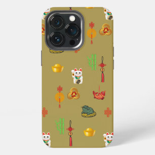Feng-Shui-Symbole für Glück, Geld und Reichtum iPhone 13 Pro Hülle