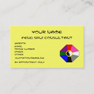 Feng Shui (Version 1) - Visitenkarteschablone Visitenkarte