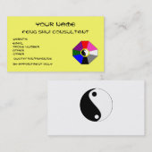 Feng Shui (Version 1) - Visitenkarteschablone Visitenkarte (Vorne/Hinten)