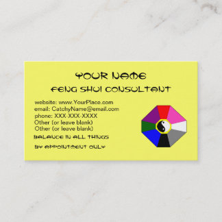 Feng Shui (Version 2) - Visitenkarteschablone Visitenkarte