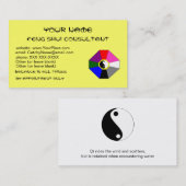 Feng Shui (Version 2) - Visitenkarteschablone Visitenkarte (Vorne/Hinten)