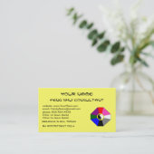 Feng Shui (Version 2) - Visitenkarteschablone Visitenkarte (Stehend Vorderseite)