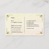 Feng Shui Visitenkarte (Rückseite)