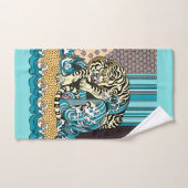 Feng Shui White Tiger Badhandtuch Set (Handtuch)