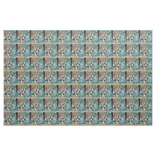Feng Shui White Tiger Fabric Stoff (Yard (91,4 cm))