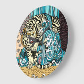 Feng Shui White Tiger Large Clock Große Wanduhr (Winkel)