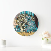 Feng Shui White Tiger Large Clock Große Wanduhr (Zuhause)