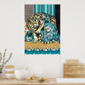 Feng Shui White Tiger Poster (Küche)