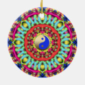 Feng Shui Yin Yang Mandala Room Hängeeinrichtung Keramik Ornament (Hinten)
