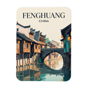 Fenghuang-Alte Stadt China Magnet