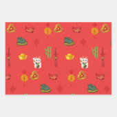 Fengshui Viel Glück, Money and Abundance Symbols Geschenkpapier Set (Vorderseite 3)