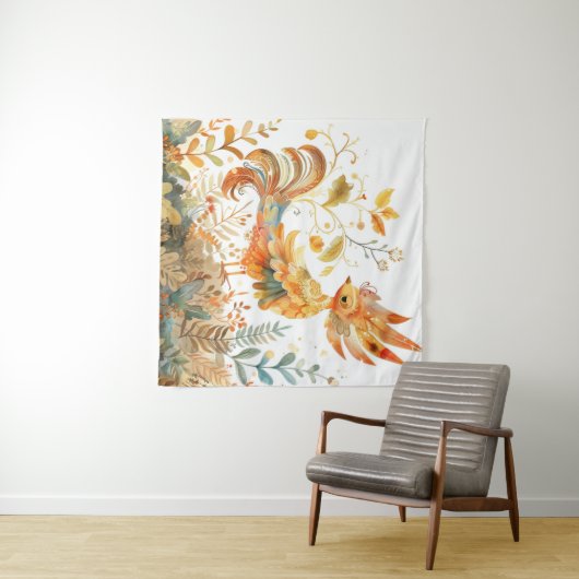 Feniks Billy wandkleed Wandteppich (Beispiel (Horizontal))