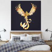 Fênix em chamas - Phoenix on fire. Leinwanddruck (Insitu (Schlafzimmer))