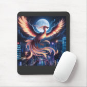 Fênix flamejante Mousepad (Mit Mouse)