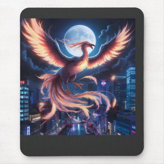 Fênix flamejante Mousepad (Vorne)