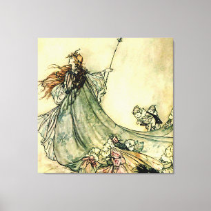 „Fenkönigin“ von Arthur Rackham Leinwanddruck