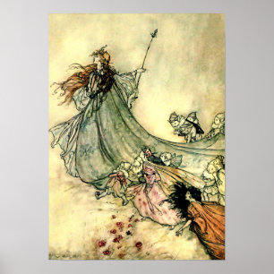„Fenkönigin“ von Arthur Rackham Poster